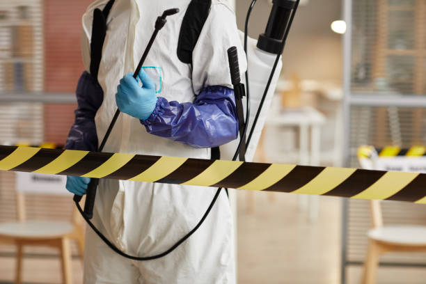 Professional Biohazard Cleanup technician working in Solvang, CA